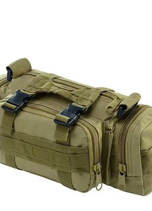 Армейская фляга с чехлом пиксель + подарок сумка поясная подсумок фанни пак molle олива7 фото