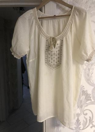 Блуза натуральная р 44