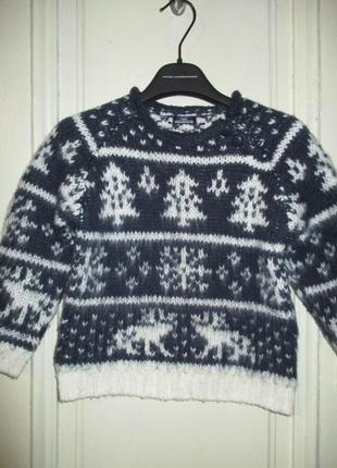Свитер новогодний.4-5 лет.рост 104-110см
