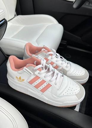 Женские кроссовки adidas forum orange