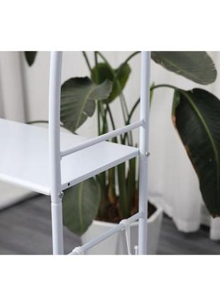 Стелаж над пральною машиною підлоговий bonro b12 білий