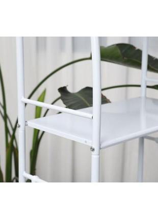 Стелаж над пральною машиною підлоговий bonro b12 білий