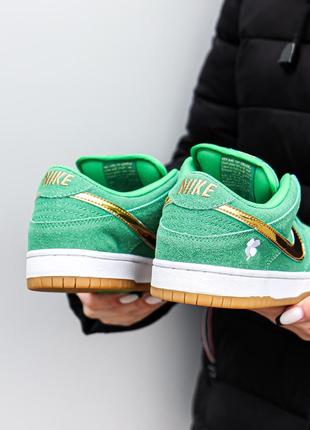 Nike sb dunk low pro st. patricks day, кроссовки женские зеленые найк данк, кроссовки найс женские зеленые, кроссовки жеэнкие зеленонайк8 фото