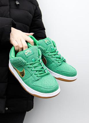 Nike sb dunk low pro st. patricks day, кроссовки женские зеленые найк данк, кроссовки найс женские зеленые, кроссовки жеэнкие зеленонайк7 фото