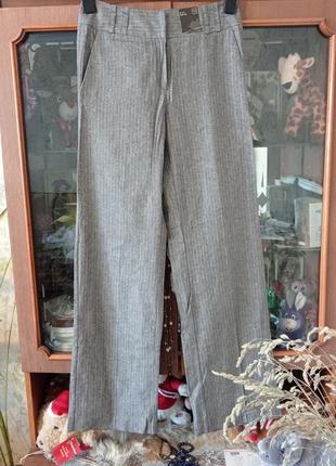 Штаны 55% лён uk8