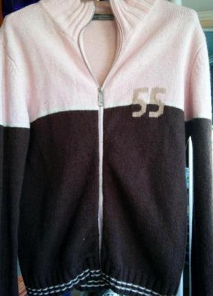 Кофта чистошерстяная, теплая