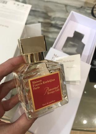 70 мл, maison francis kurkdjian baccarat rouge 540, ниша!!