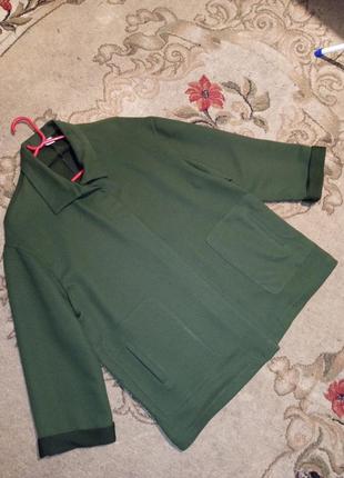Italy,шерстяной 95%- стрейч,жакет-пиджак с карманами,бохо,большого размера,италия8 фото