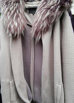 Стильный кардиган с мехом под чернобурку river island 12