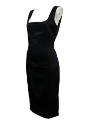 Очень крутое черное платье bgn атласное с подкладкой сарафан