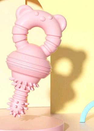 Игрушка для собак mengdi соска 13,5 см, розовая