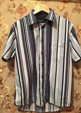 Отличная мужская  рубашка на лето с коротким рукавом / поло тенниска футболка