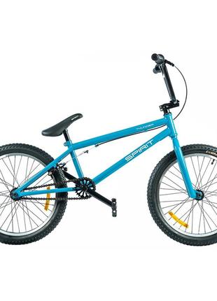 Велосипед spirit thunder 20", рама uni, блакитний / глянець, 2021 (52020243000)