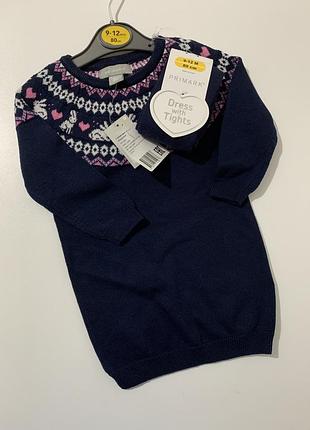 Комплект зимова сукня і колготи   primark