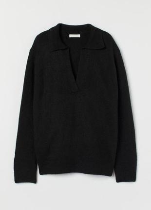 Черный демисезонный пуловер пуловер h&amp;m