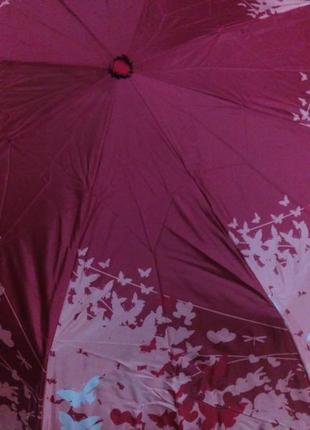 Зонт зонтик складной новый с рисунком бабочки2 фото
