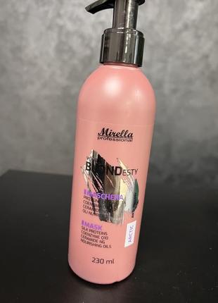 Маска для арктичних відтінків блонд mirella arctic your blondesty hair mask1 фото