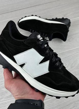 Мужские кожаные кроссовки new balance