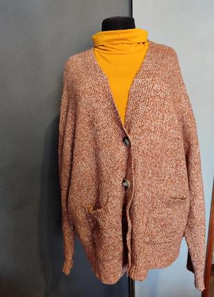 Светр жакет кардиган на гудзиках батал
