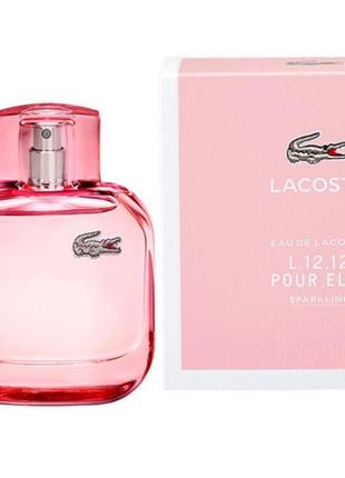 Жіноча туалетна вода eau de lacoste l. 12.12 pour elle sparkling 90 мл