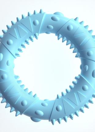 Іграшка для собак mengdi кільце 12 см, блакитна