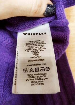 Стильный шерстяной фиолетовый мирер джемпер пуловер свободного кроя7 фото