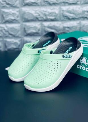 Женские кроксы crocs шлёпанцы literide