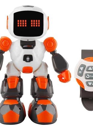 Іграшка робот інтерактивний навчальний робот на радіокеруванні зі світлом і звуком 3 in 1