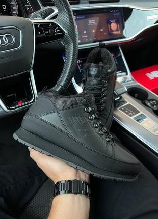 Чоловічі кросівки new balance 754 fur / нью беленс / утеплені / зимові / взуття / шкіра, хутро / з хутром / чорні, сірі