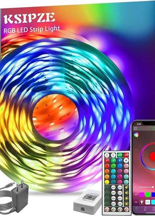 Світлодіодна стрічка ksipze st51_k2410, rgb led fairy lights strip, з дистанційним керуванням, 10m