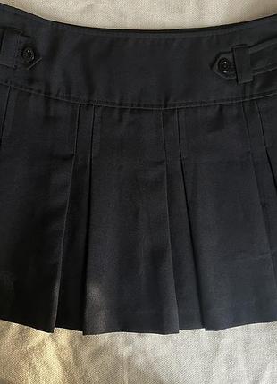 Міні спідниця пресована чорна від george g:21 в стилі y2k альт панк гранж рейв шкільна юбка великі розміри жіночі спідниці