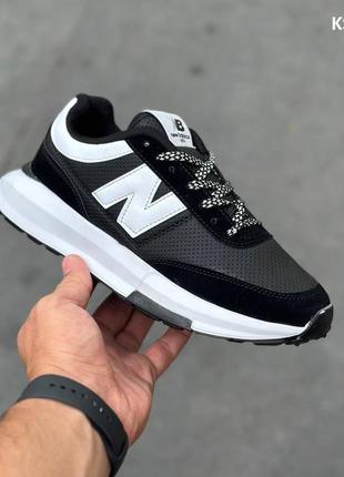 Мужские кроссовки new balance 1974 (чорно/білі)