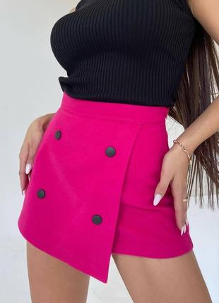 Очень крутые трендовые теплые кашемировые женские шорты-юбка 😍6 фото