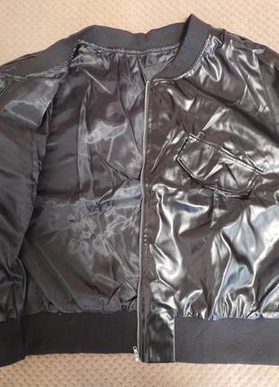 Куртка бомбер из искусственной кожи, 3xl2 фото