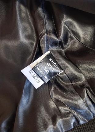 Куртка бомбер из искусственной кожи, 3xl3 фото