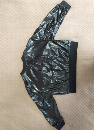 Куртка бомбер из искусственной кожи, 3xl5 фото