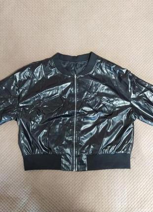 Куртка бомбер из искусственной кожи, 3xl1 фото