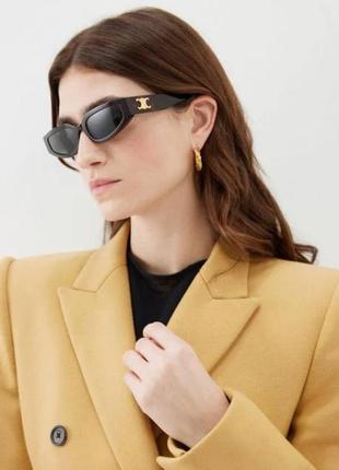 Очки в стиле celine белые черные красные