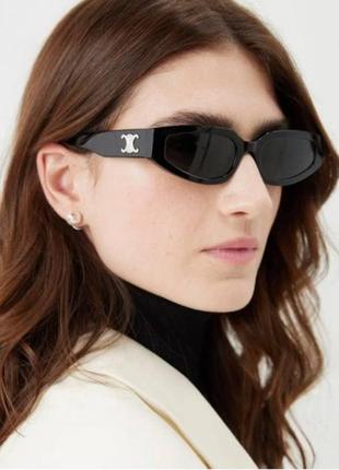 Очки в стиле celine белые черные красные