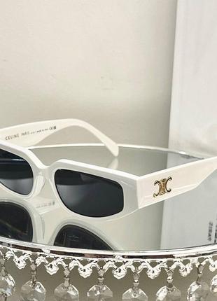 Очки в стиле celine белые черные красные