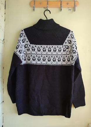 Оригинальный свитер в норвежском стиле от бренда m&amp;s пуловер джемпер оверсайз6 фото
