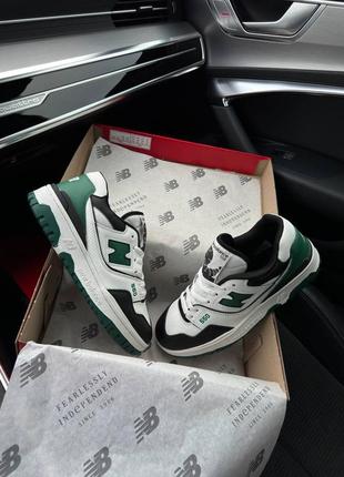 Мужские кроссовки new balance 550 low / зеленое белес / демисезонные / весенние, летние, осенние / обувь / кожа / черные, белые, серые, зеленые