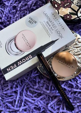 Набор для создания эффекта ламинированных бровей anastasia beverly hills laminated...
