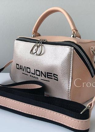 Сумка 29548 еко-шкіра пудрова