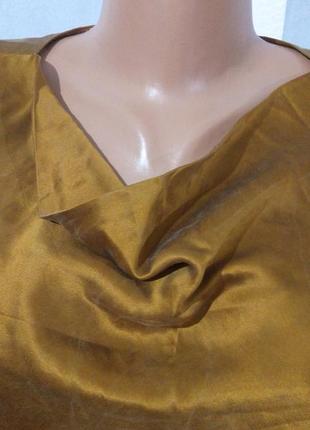 Нарядна блуза майка топ натуральний шовк2 фото