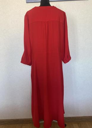 Вишукана сукня з глибокого червоного кольору5 фото