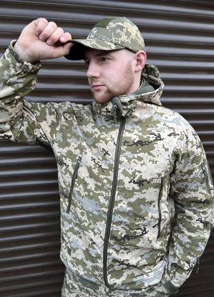 Куртка soft shell tactical піксель s-5