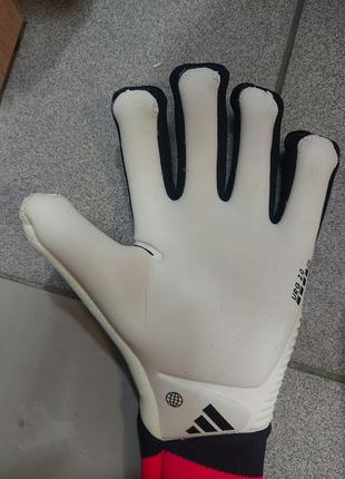 Воротарські рукавички adidas predator pro fingersave роз 83 фото