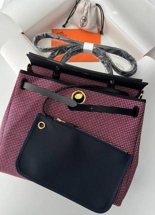 Сумка люкс в стиле hermes herbag эксклюзив8 фото