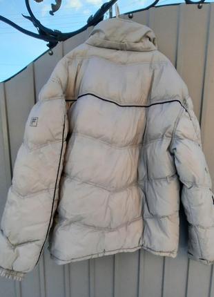 Мужская добавконная теплая куртка на синтепоне fila.7 фото